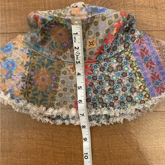 NATURAL LIFE Sandy Days Bucket Hat Watercolor Patchwork Sunny Day Boho Festival - Picture 13 of 14